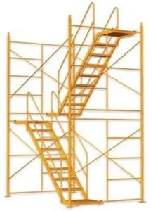Andamio con escalera